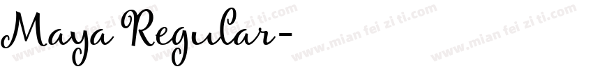 Maya Regular字体转换